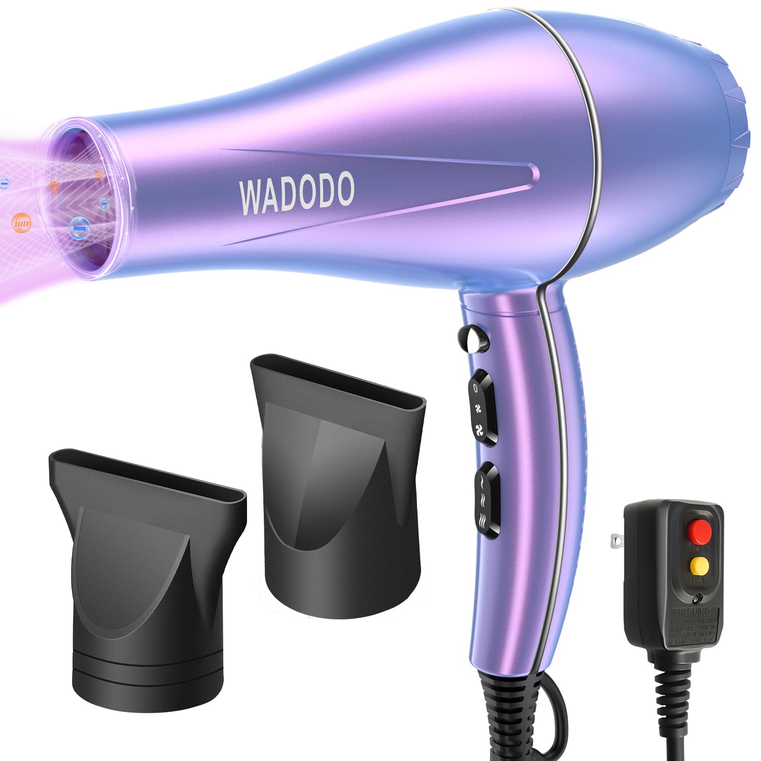 WADODO Ionic Hair Dryer, 2200W Professional Blow Dryer Fast Drying